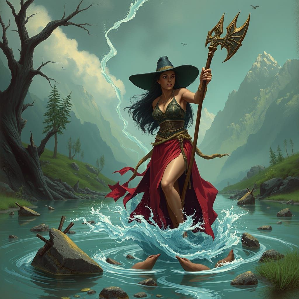 River Witch Commands the River's Flow