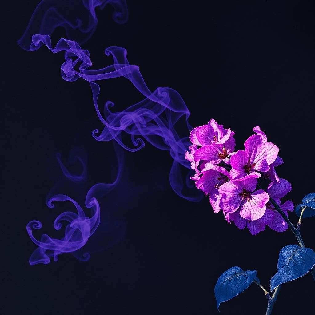 Prismatic Lilacs with Alcohol Ink Effect