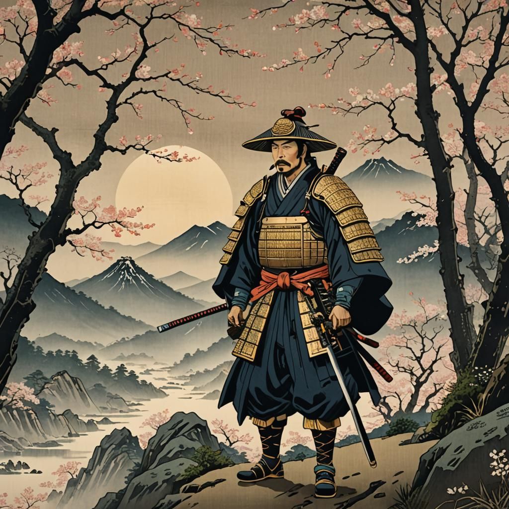 Ukiyo-e samurai