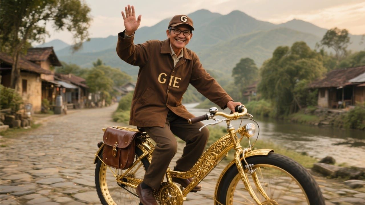 Hyperrealistic Portrait of Indonesian Man in Vintage Style