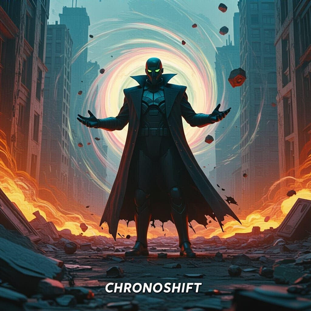 ChronoShift Supervillain Manipulates Time in Decaying Citysc...