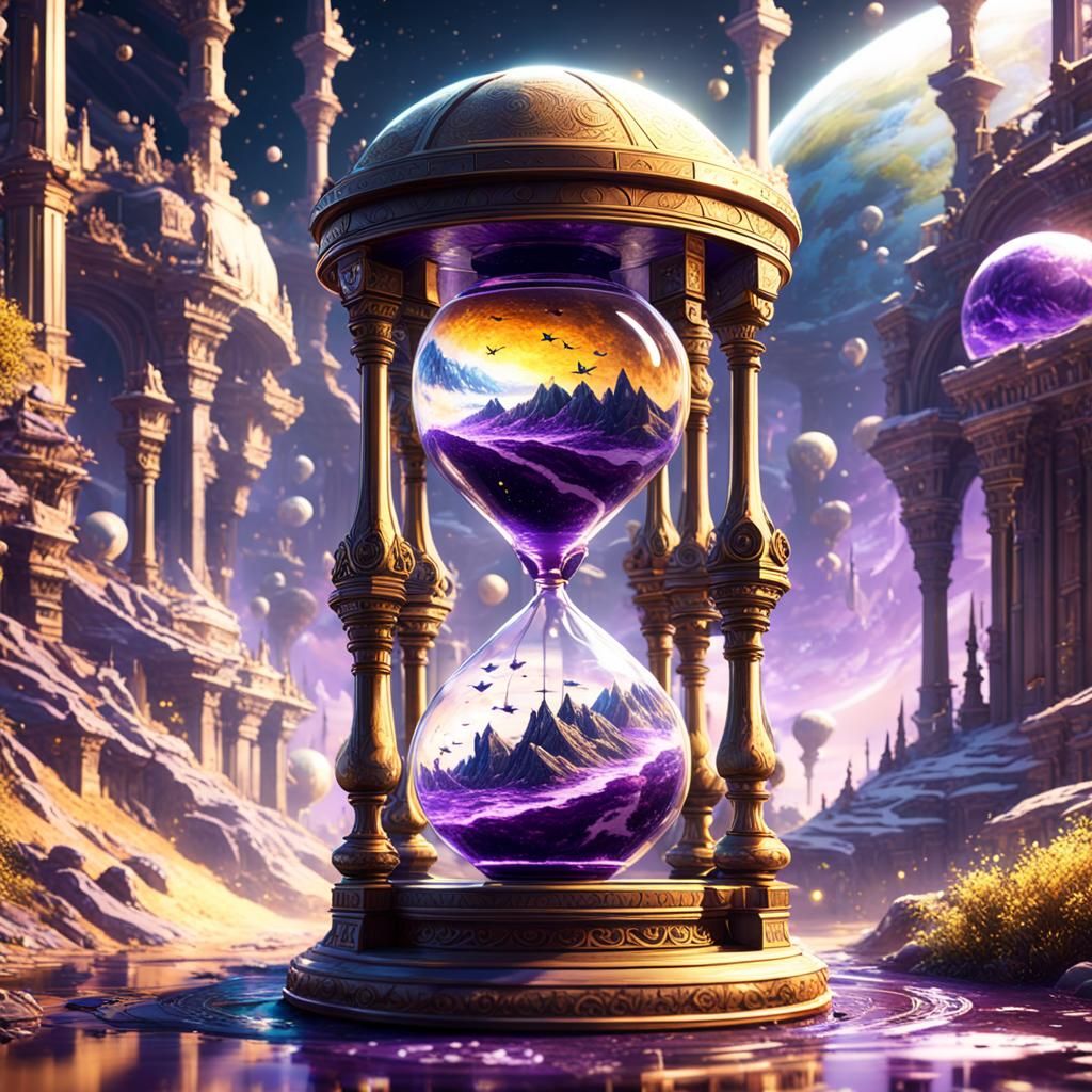 Planetary Hourglass: Dark Fantasy Concept Art