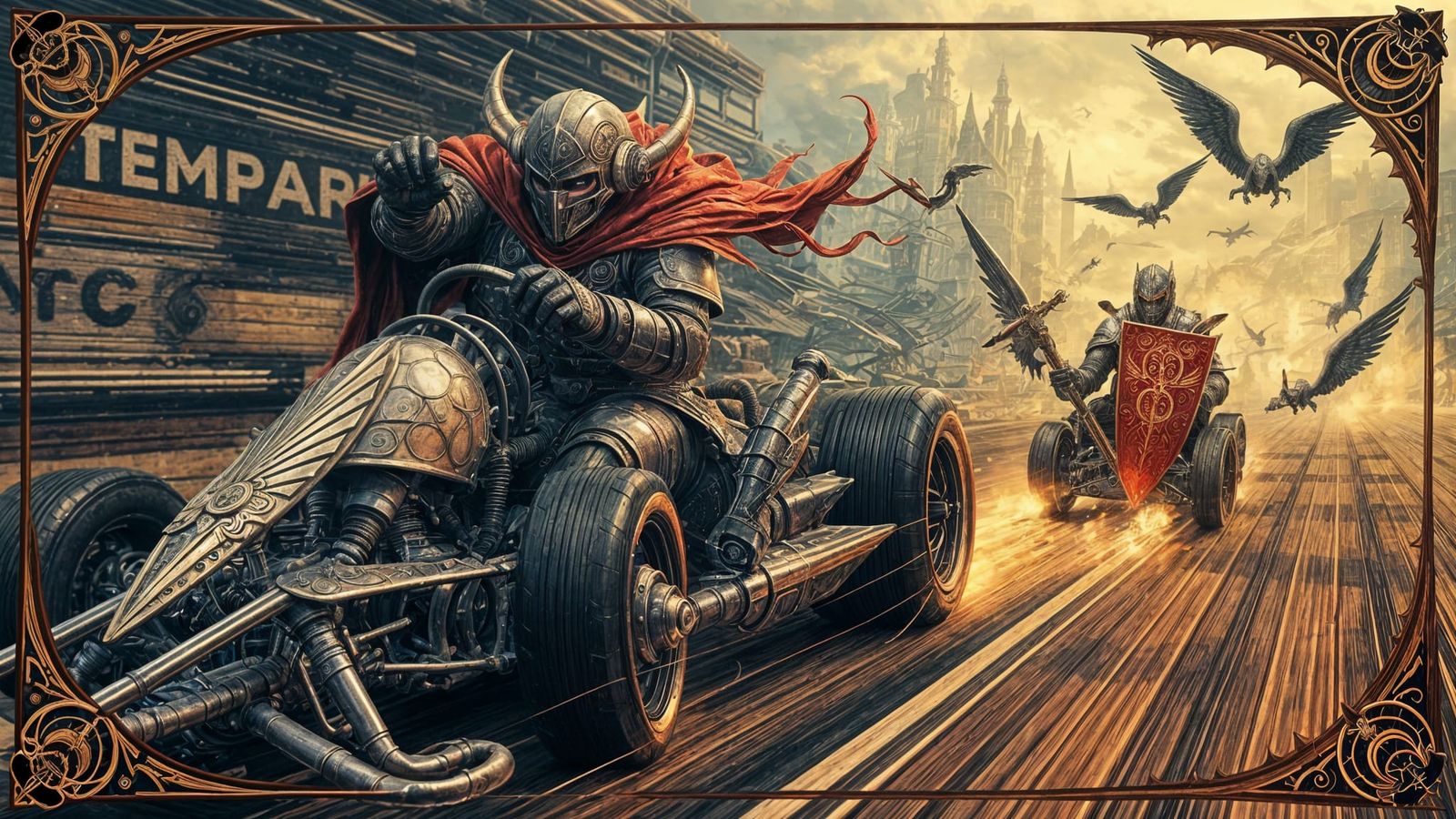 Illuminated Manuscript Drag Race: Knight vs. Grim Dreamer