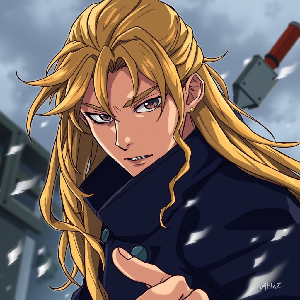 Anime Masterpiece: Daring Warrior with Dreadlocks