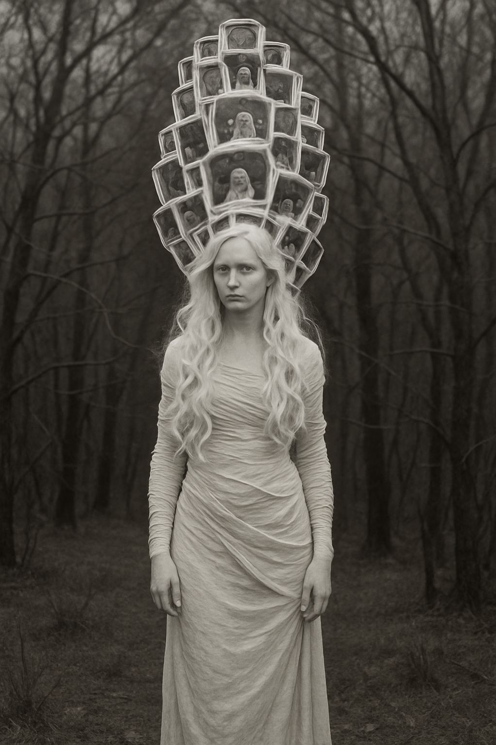 She's Hollow - Mirrors on Nature Mock Her Embodied Ivory-Whi...