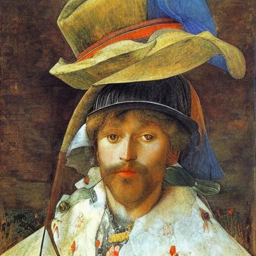 Bat in Hat, Inspired by Vrubel and Lippi