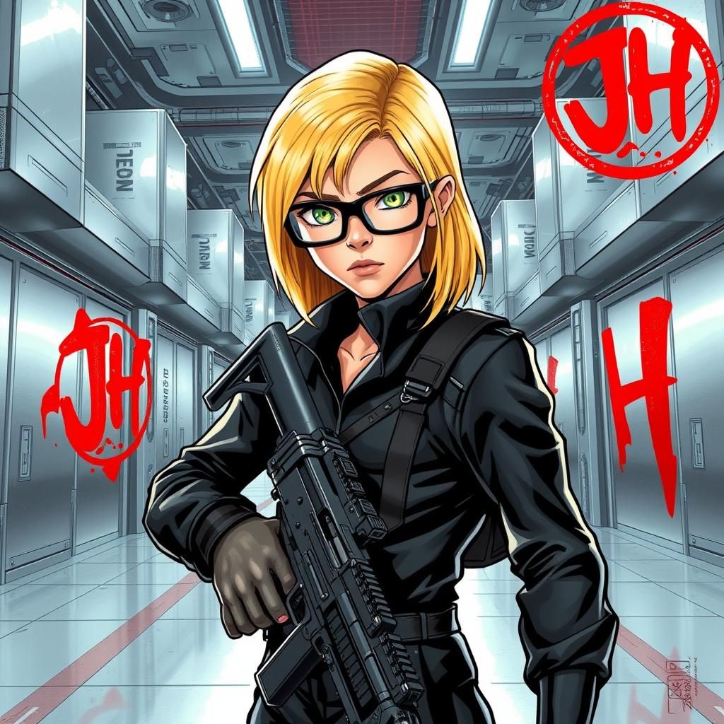 Teenage Secret Agent in Government Facility, Comic Book Art