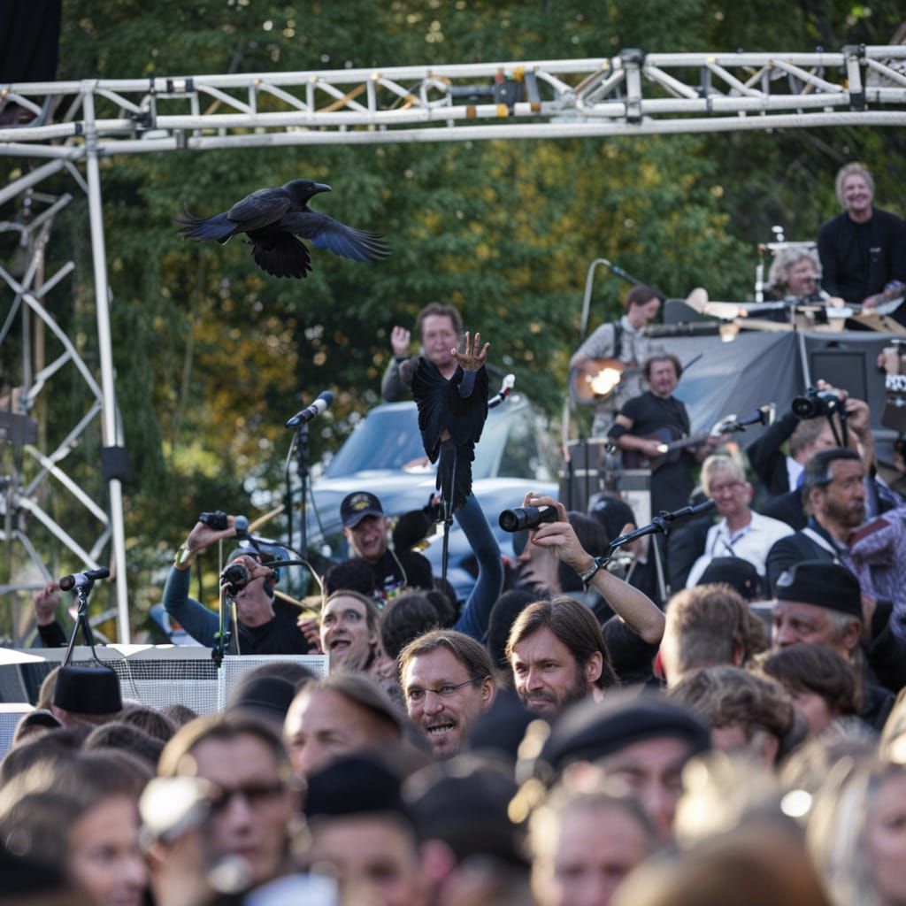 Raven Photobombs Concert: An Unexpected Interruption