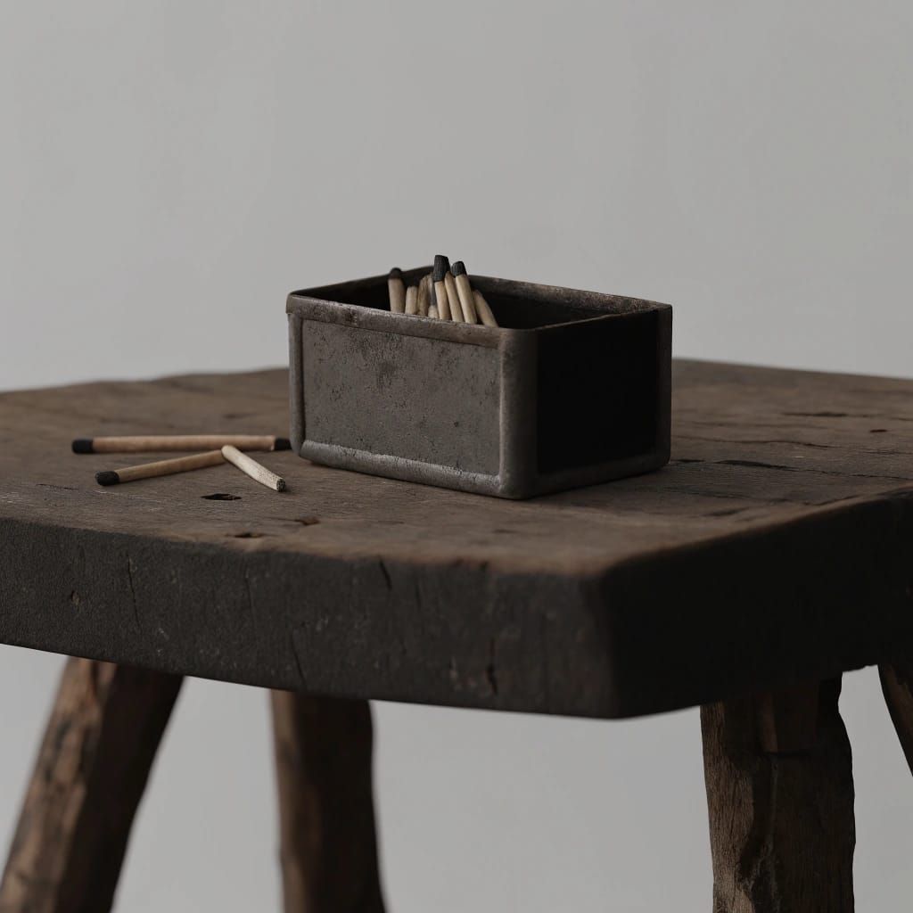 Vintage Matches on Rustic Chilean Estancia Table