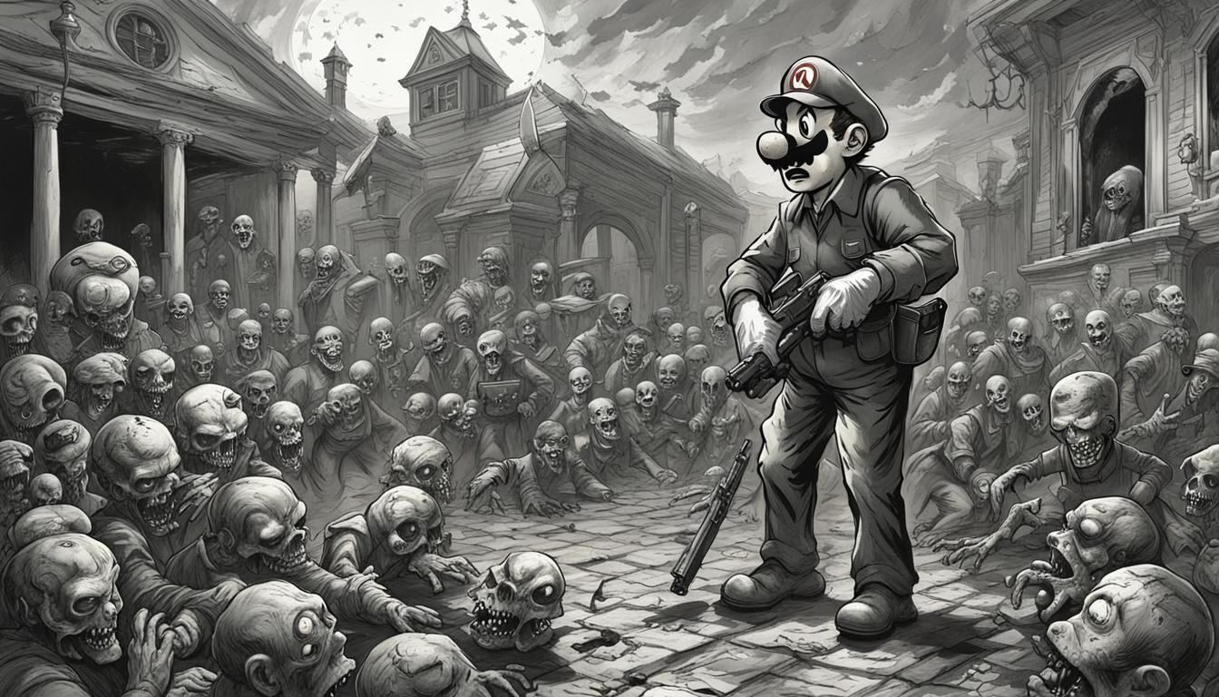 Resident Evil Mario Crossover: Zombie Luigi