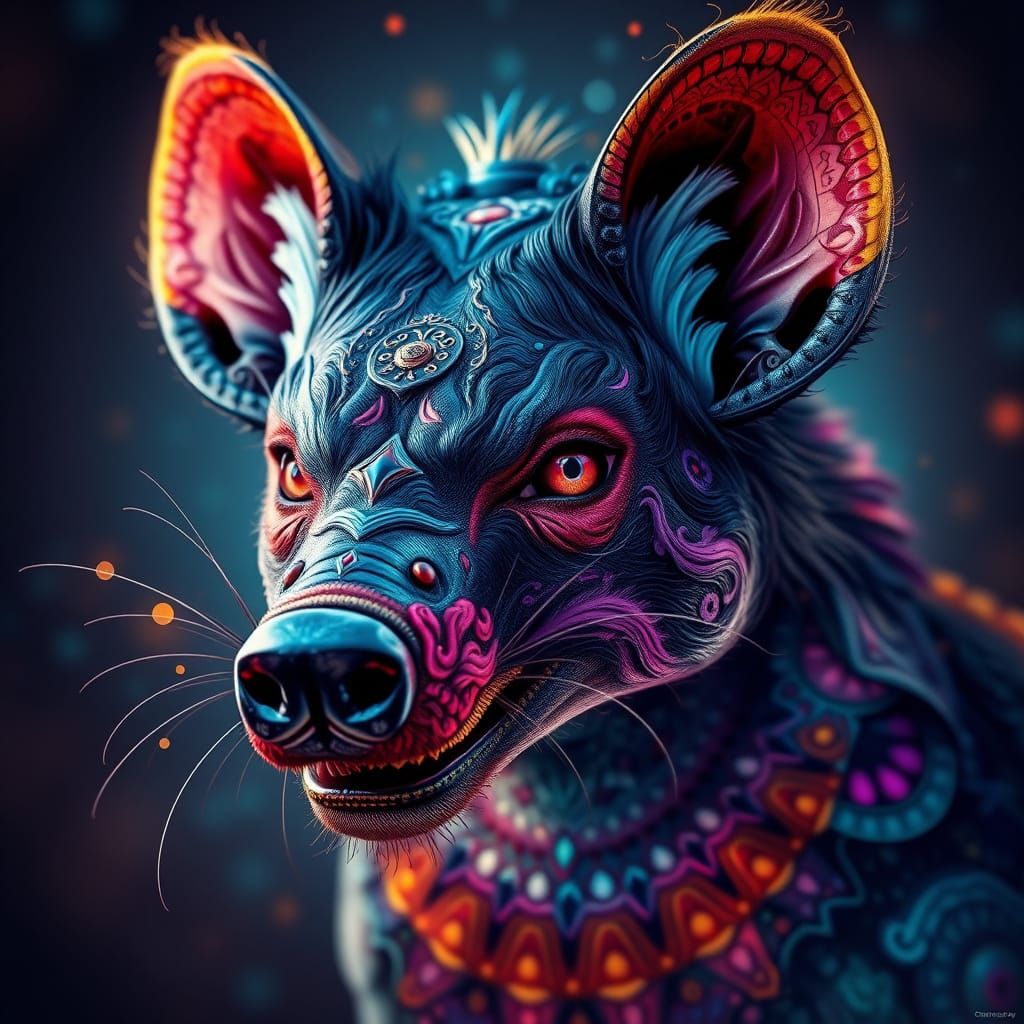 Surreal Tasmanian Devil Portrait in Concept Art Style