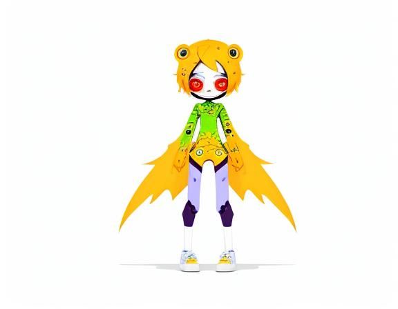 Cute Weirdcore Character Design: Full Body Art