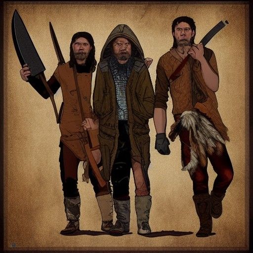Post-Apocalyptic Survivors with Neolithic Weapons