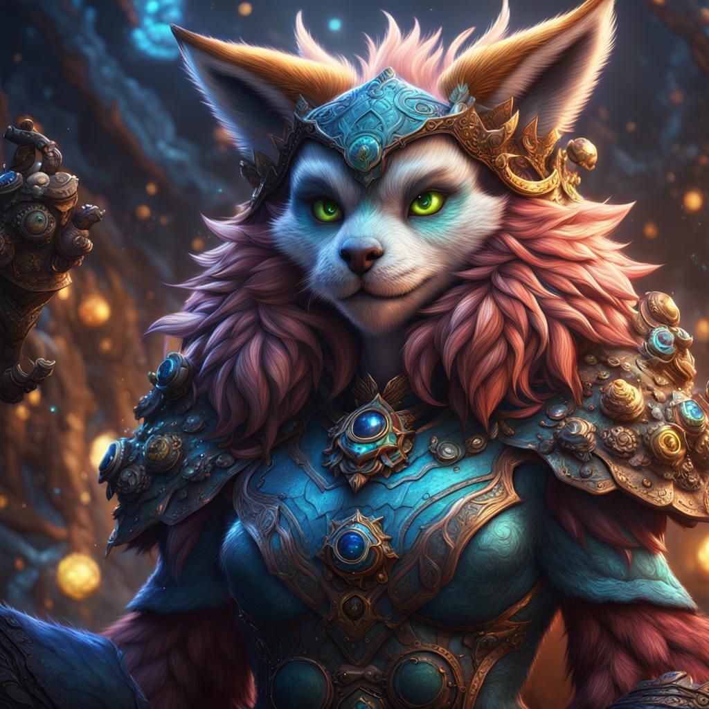 Detailed Furry Character in Fantasy Concept Art