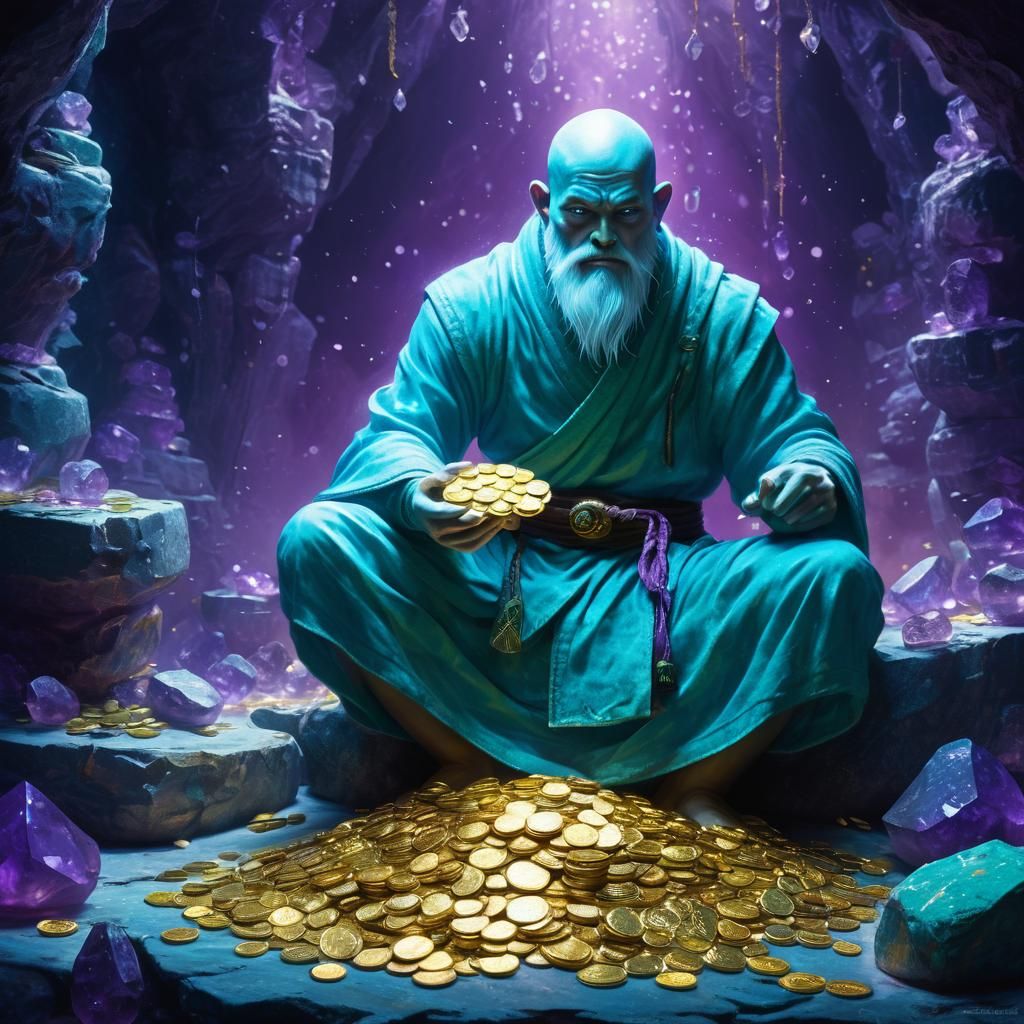 Translucent Plasmoid Monk in Emerald Cavern