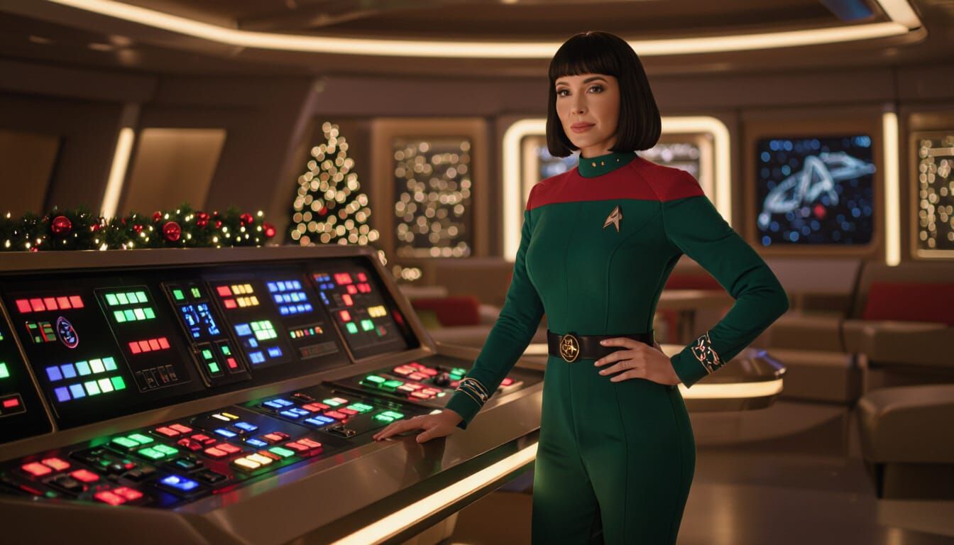 Loxy Bliss on Holiday Starfleet Bridge