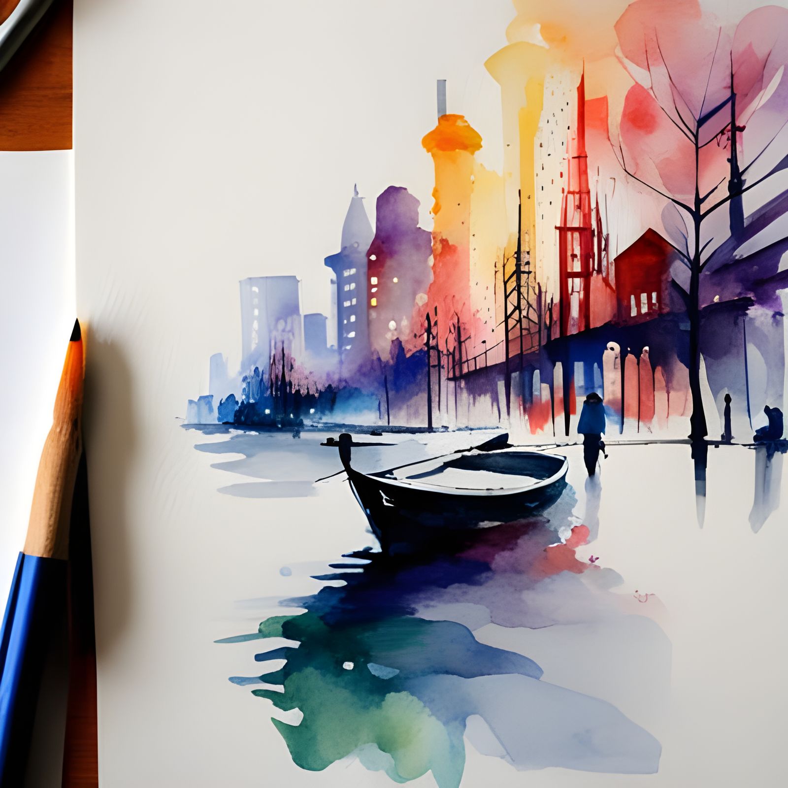 Inspiring Watercolor Artwork in Vivid Hues
