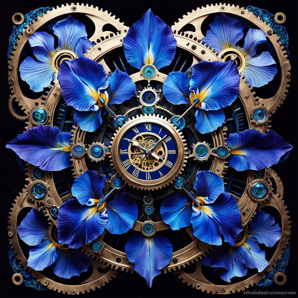 Blooming Steampunk Clockwork Dreamscape