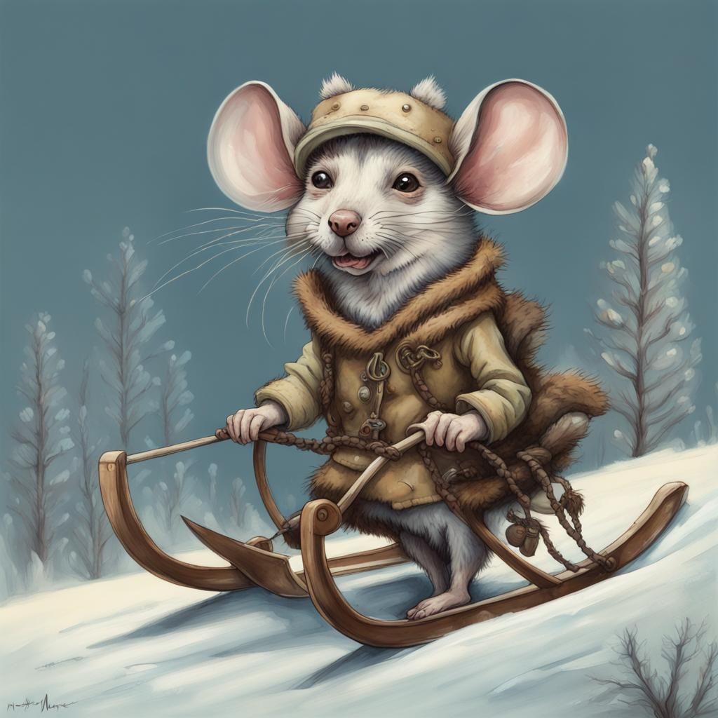 Mouse Musher Adventure in Pale Colors