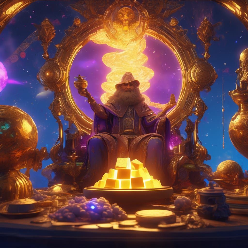 Stoner Wizard Levitates Over Cosmic Kitchen