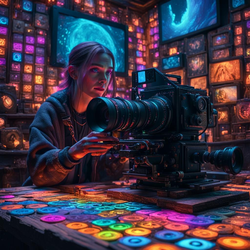 Mimi in a Fantasy World: Digital Oil Painting