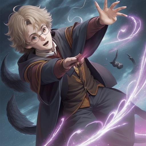 Anime Style Harry Potter Inspired Character