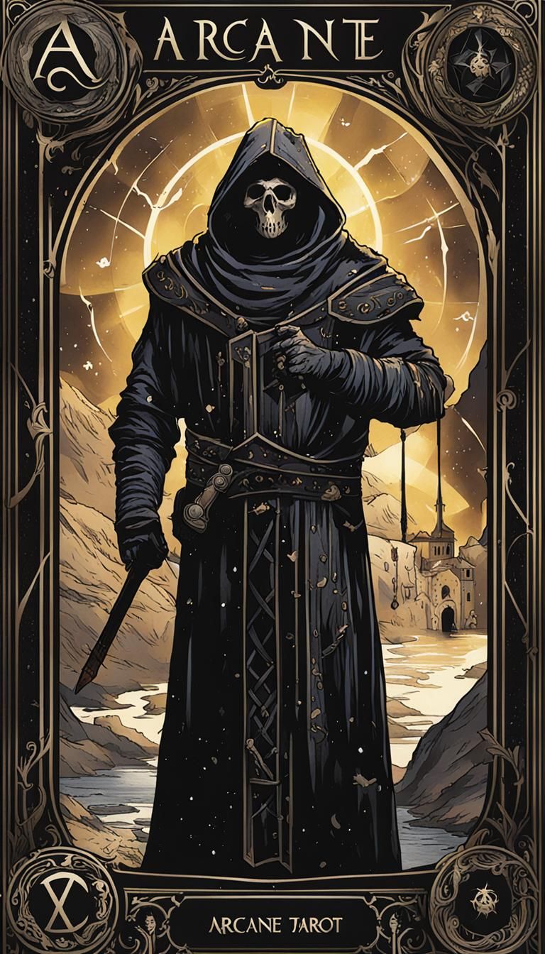Mystical Arcane Tarot Card Illustration
