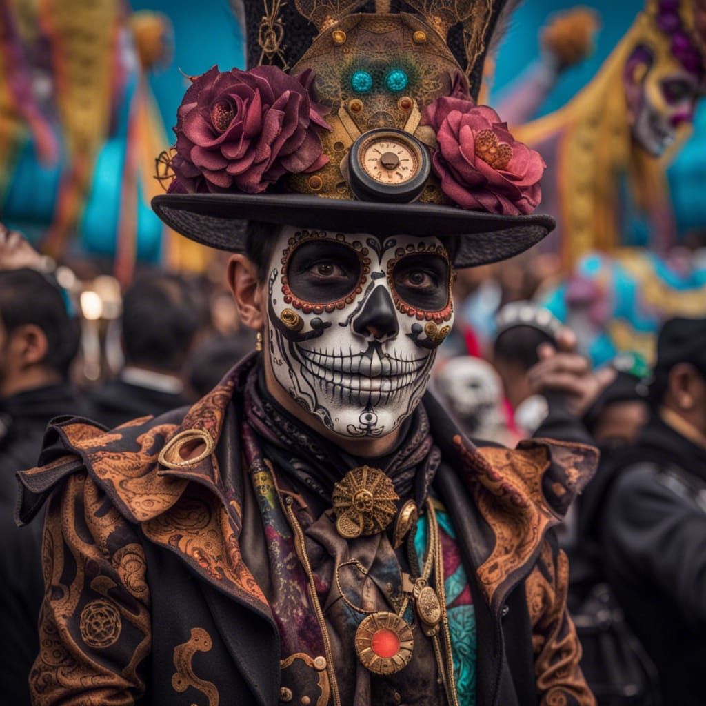 Day Of The Dead carnival in Mexico City.