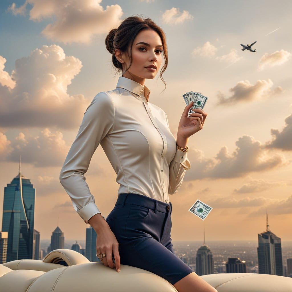 Wealthy Businessman in Luxurious Surroundings