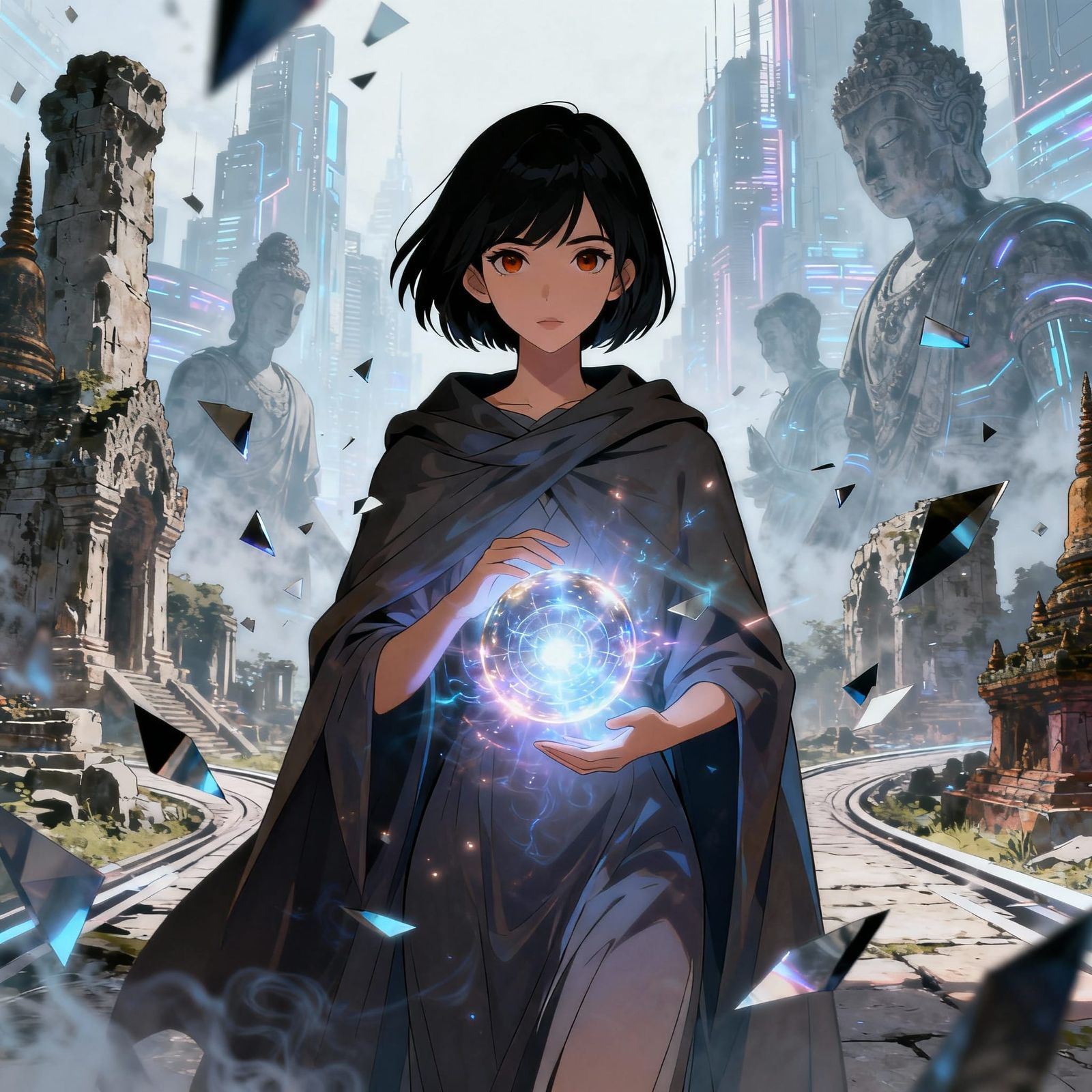 Mysterious Thai Woman at Crossroads of Time