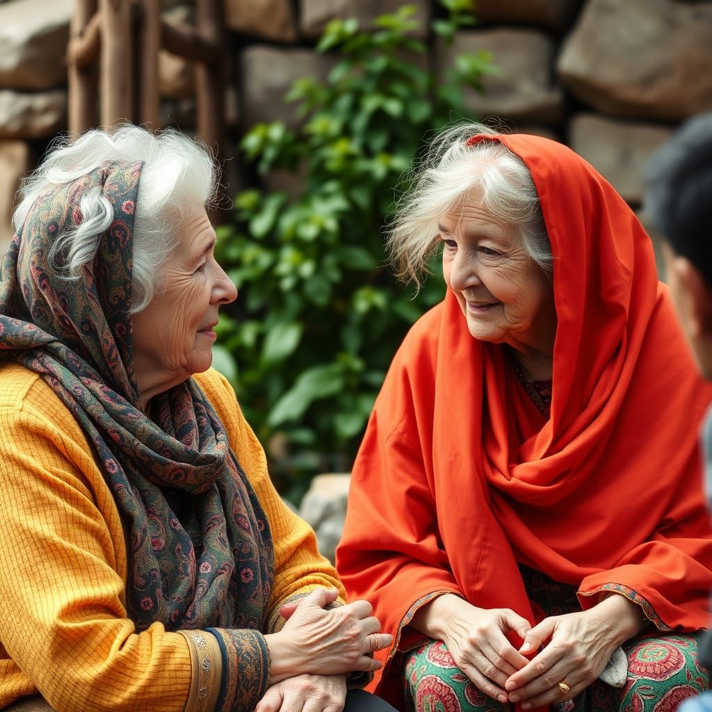 A Wise Elder Offers Guidance to the Young