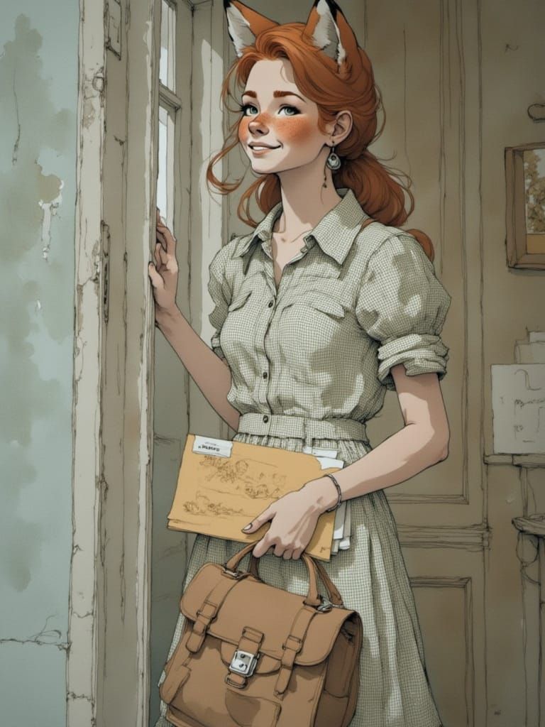 Fox-girl Vixen returns with the evening mail.