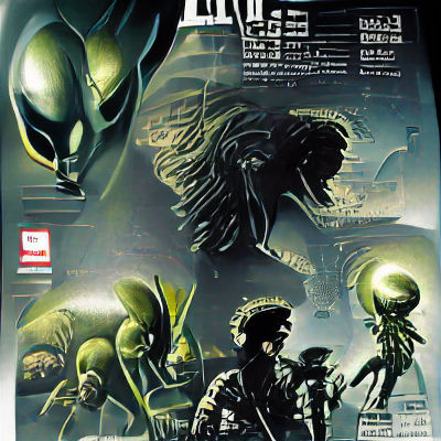 Retro Marvel Comic Book Cover: Alien Invasion