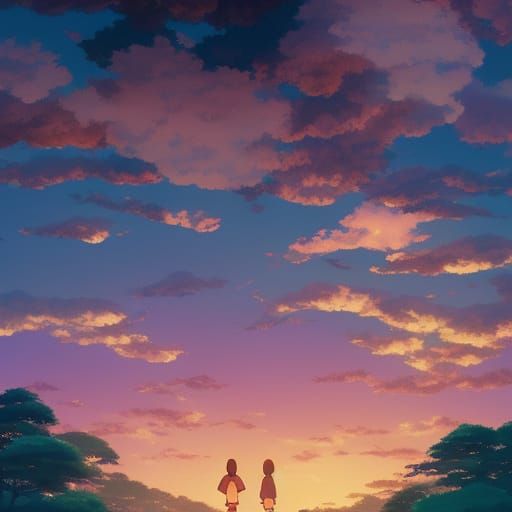 Studio Ghibli Style Anime Key Visual