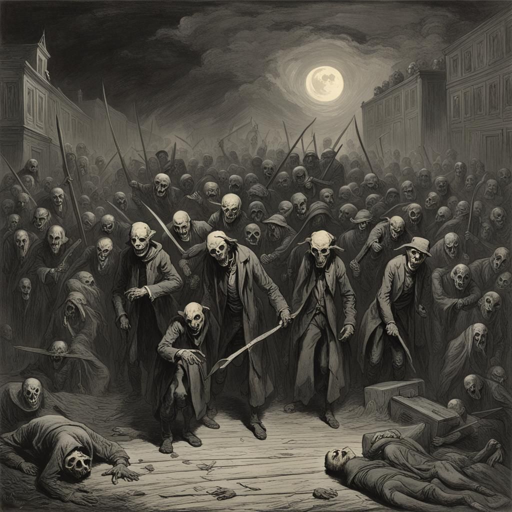 The Purge: A Gothic Horror Illustration