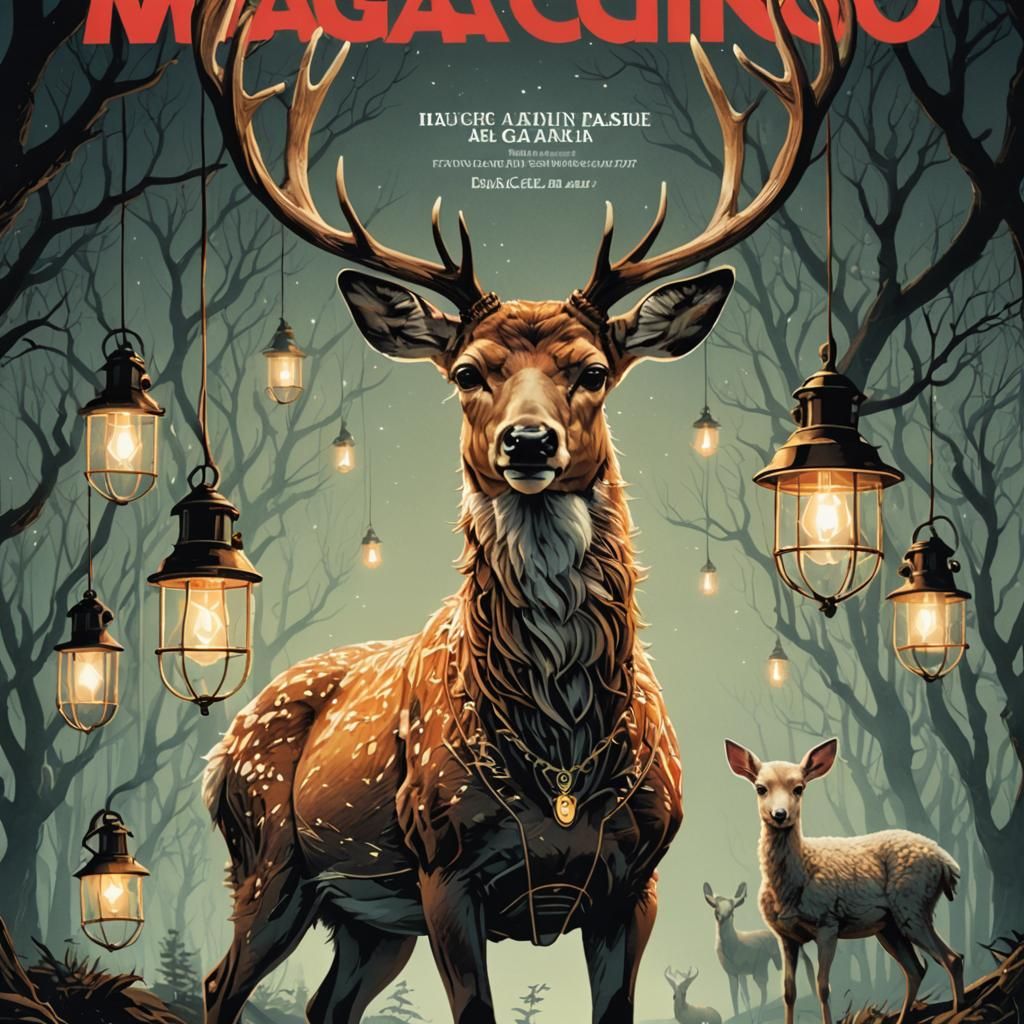 Magazine Cover Featuring Blended Movie Poster Styles