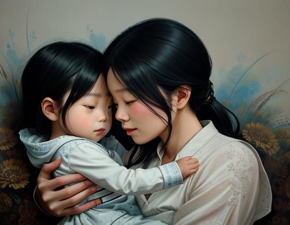 Embracing Love: Maternal Masterpiece