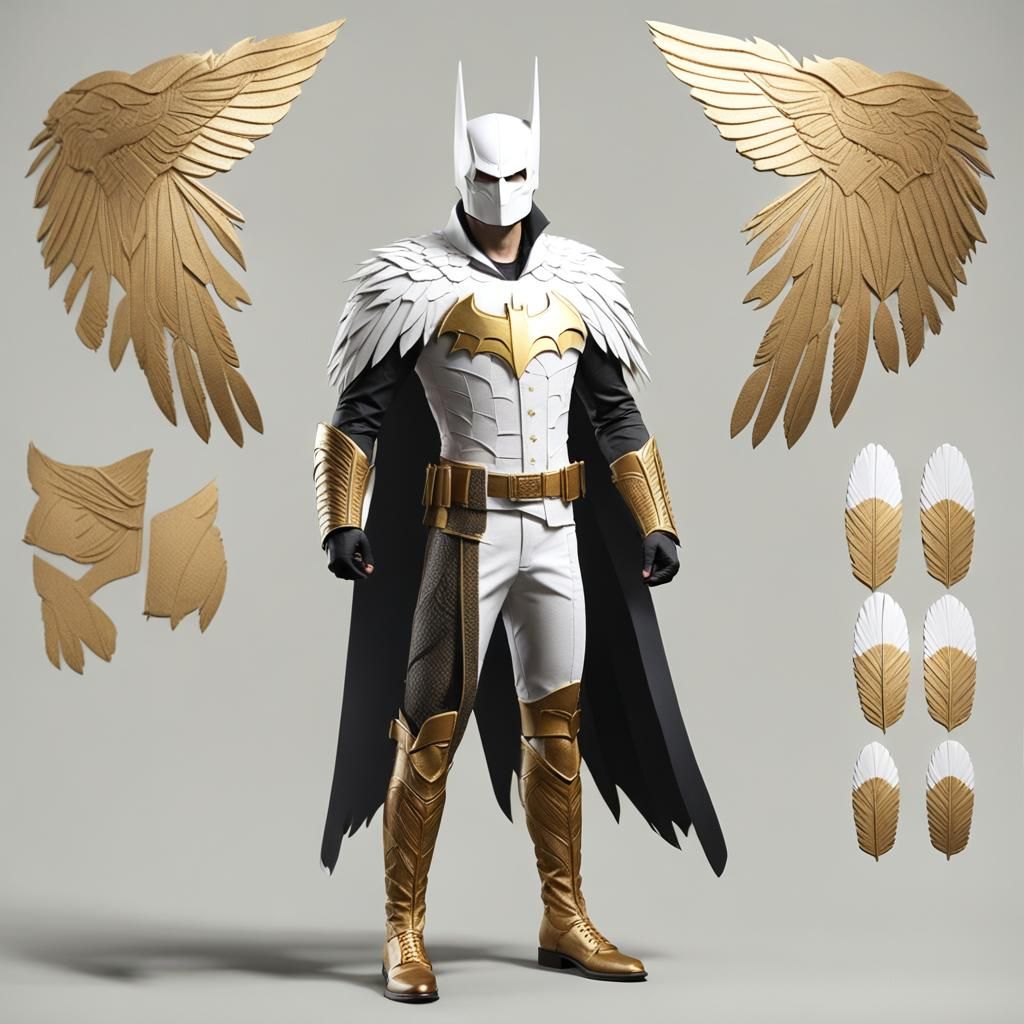 Polish Hero in White Eagle Batman-Inspired Costume