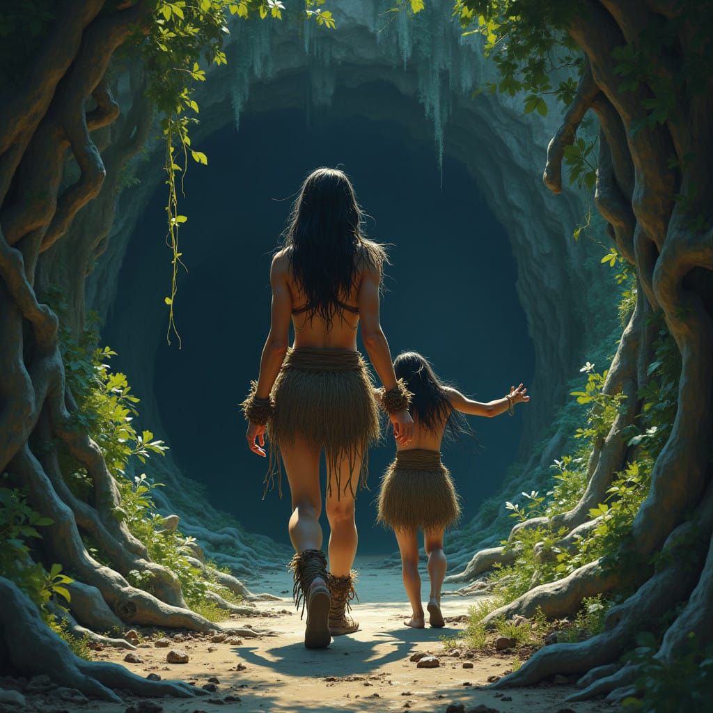 Mystical Cave Goddess Unleashes Ancient Fury