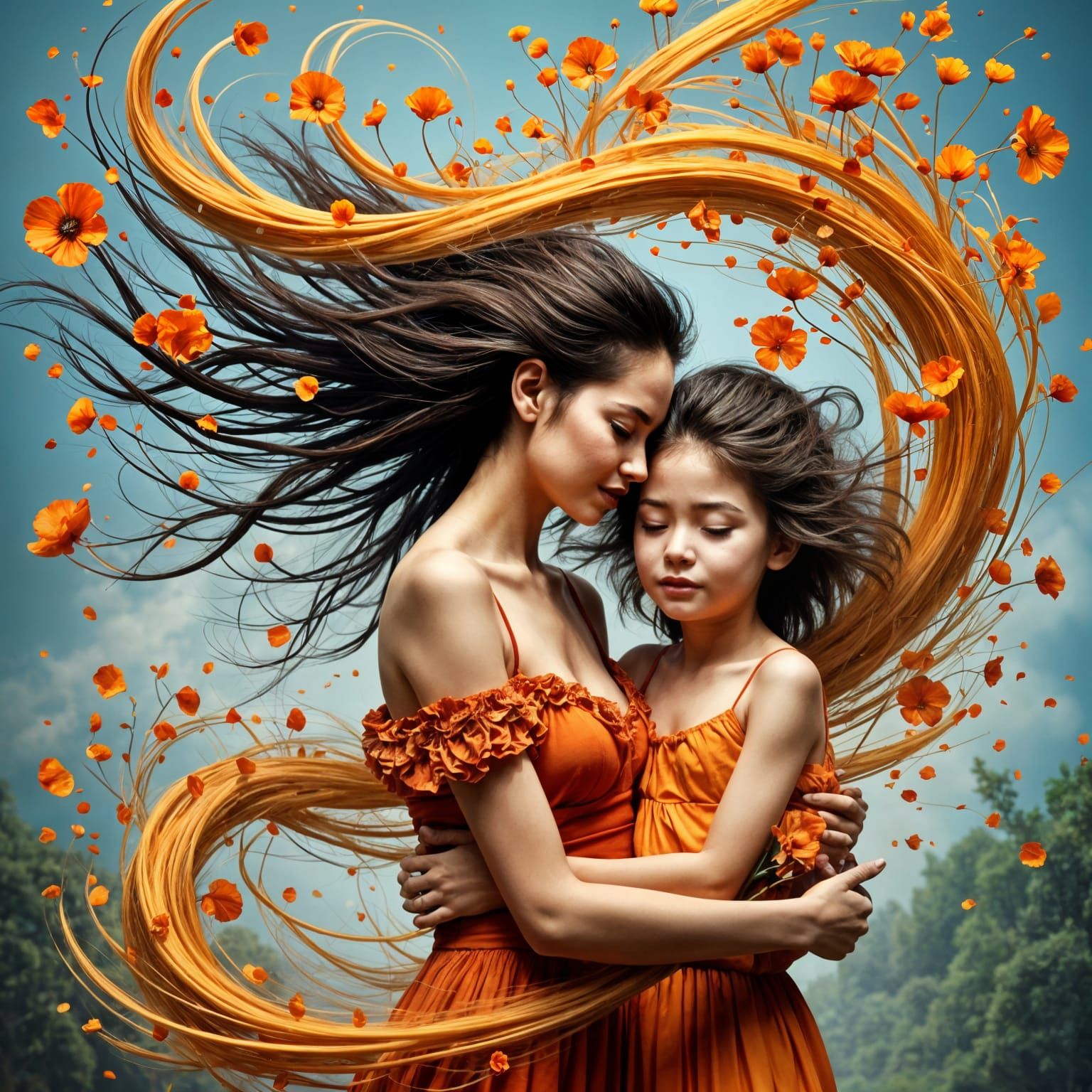 Motherly Love Shines Bright in Vibrant Colors