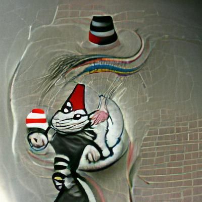 Humorous Cat in a Hat