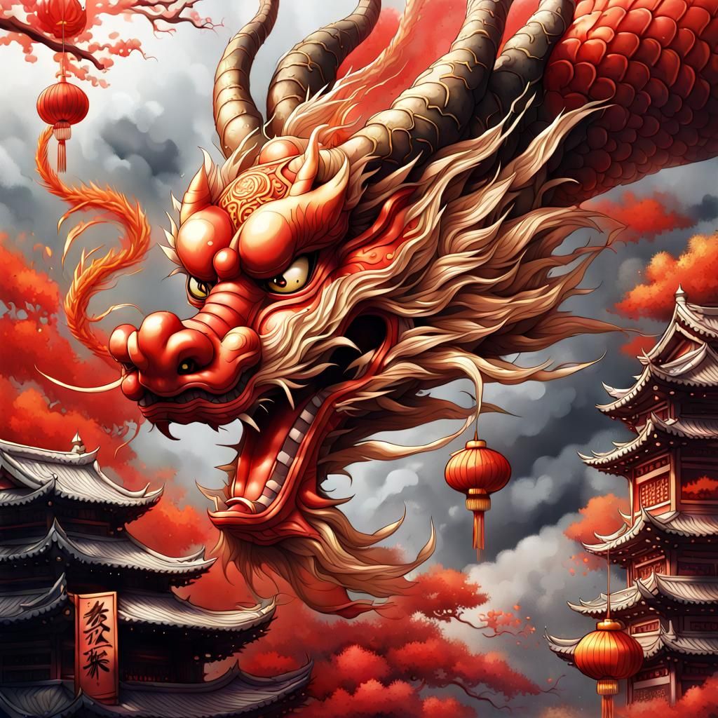 Year of the Dragon: Anime-Style Lunar New Year Art