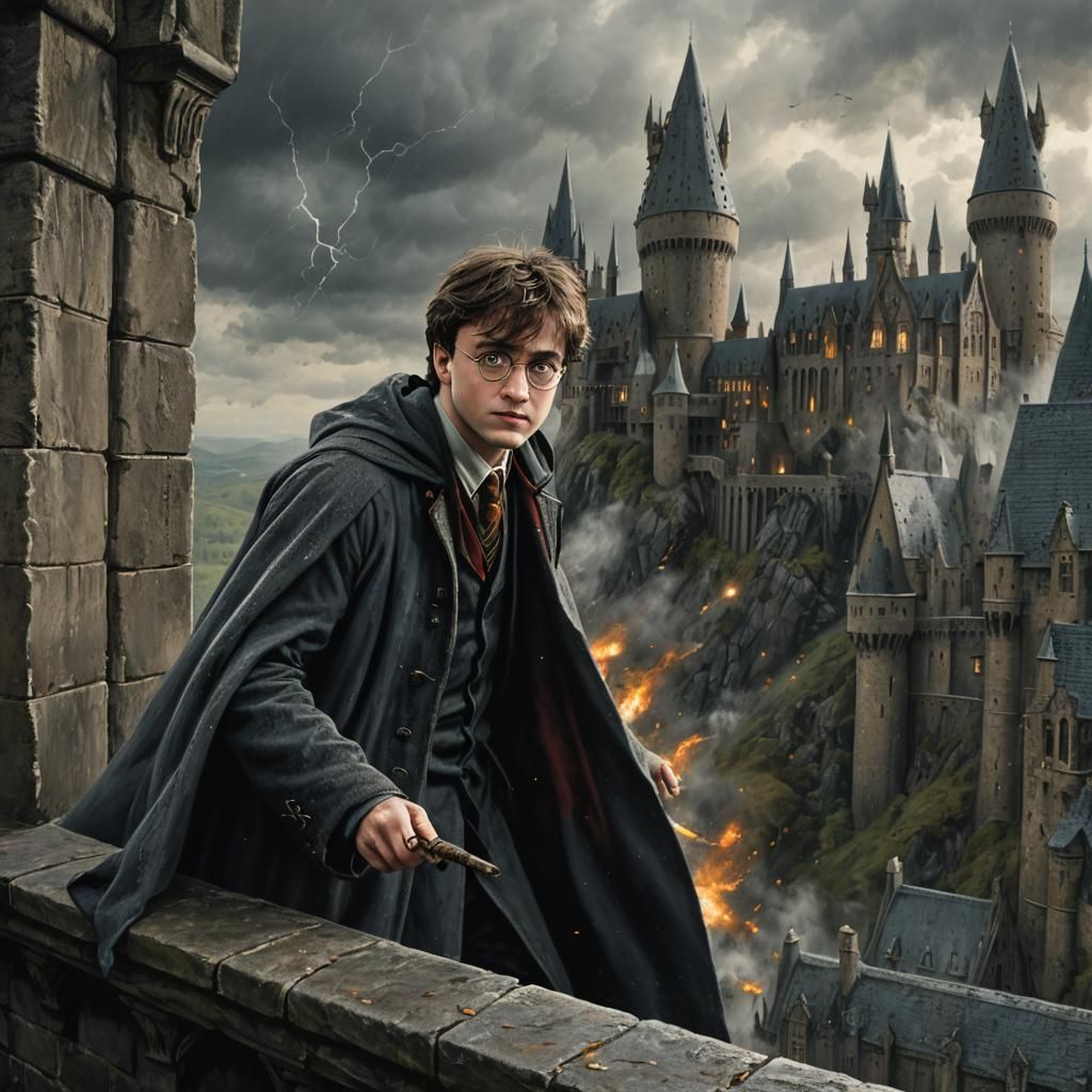 battle of hogwarts, harry POV