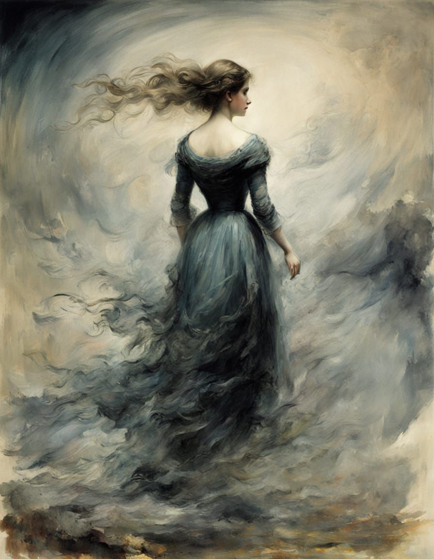 Mysterious Woman in Midnight London