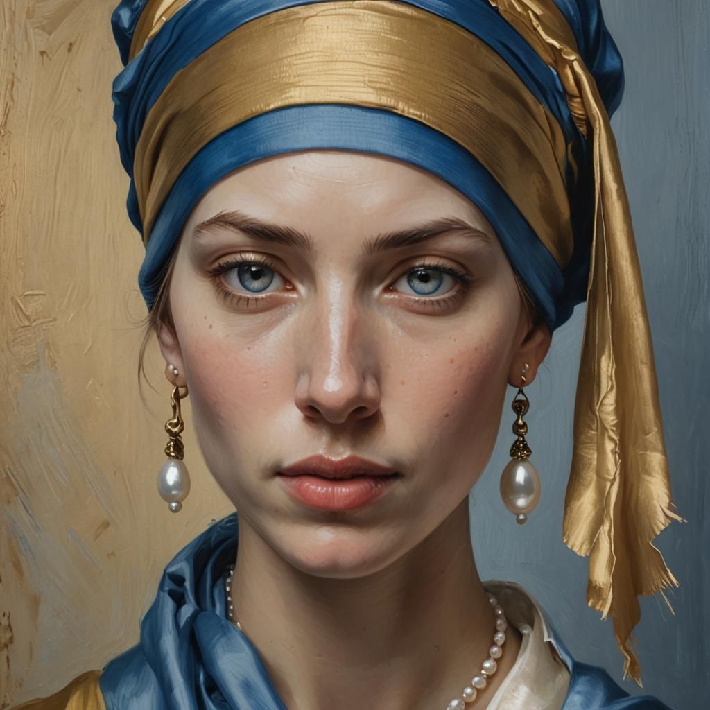 Girl with Pearl Earring in Contemporary Realism