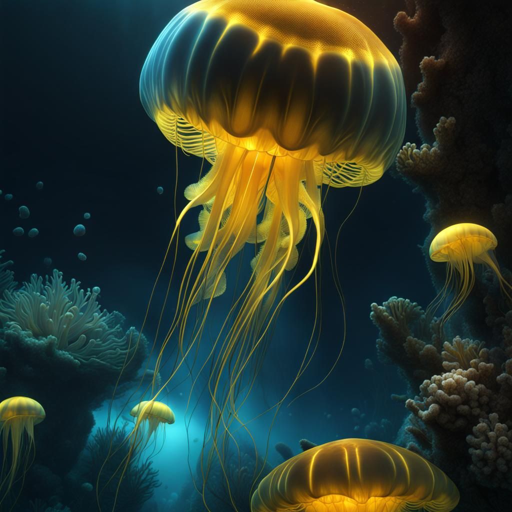 New bioluminescent jellyfish species discovered!