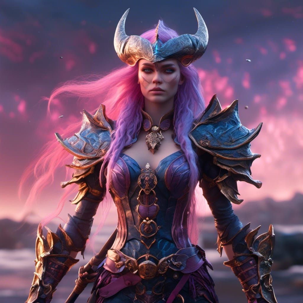 Sea Elf Warlock Pirate in Detailed Matte Painting