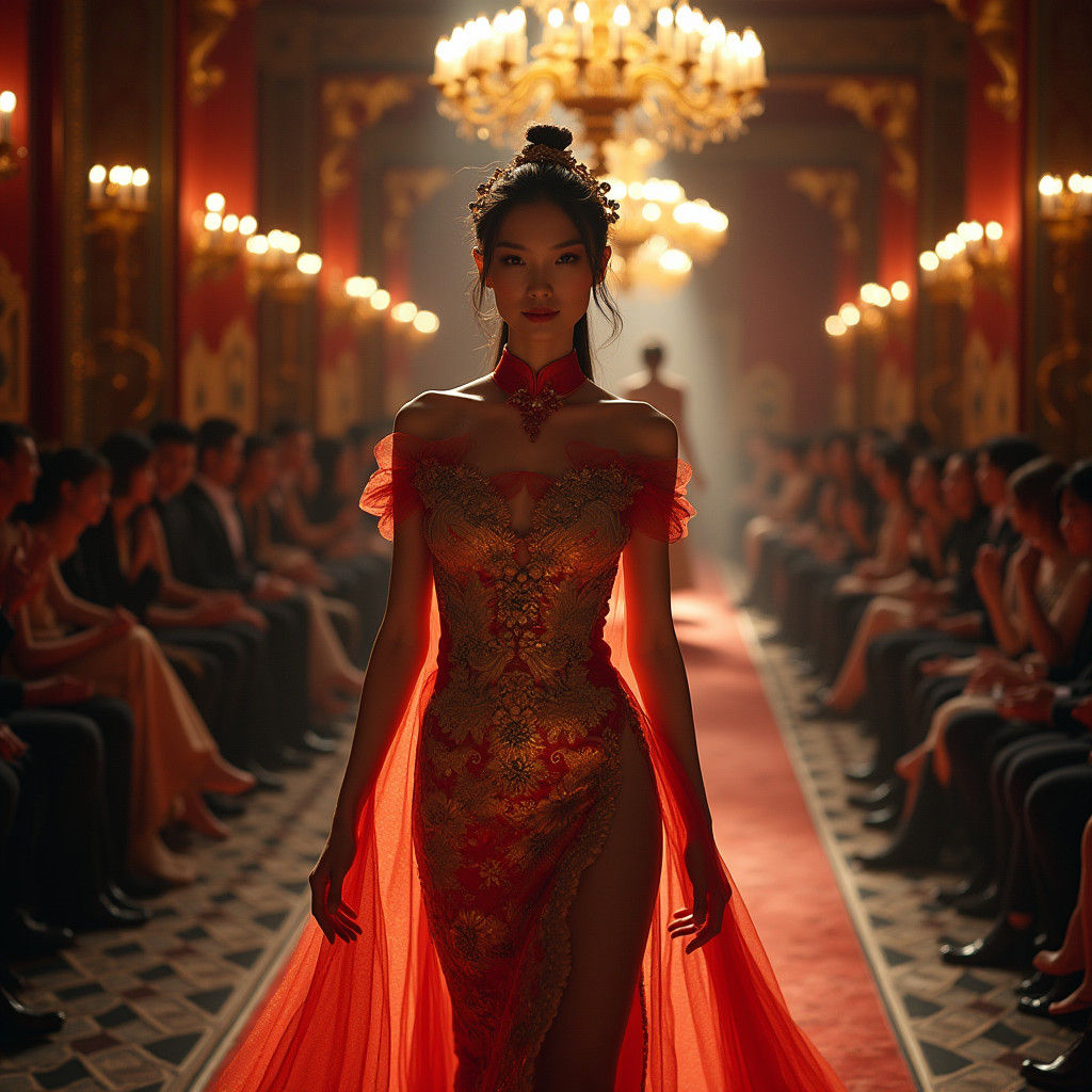 Chinese Princess Graces Paris Fashion Show