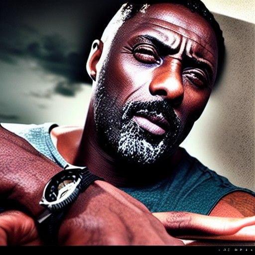 Idris Elba as Venom: Detailed Portrait