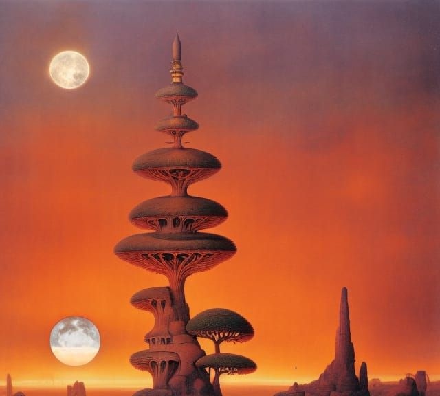 Epic Cliffside Dwelling: Digital Matte Painting